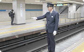 乗務の準備の様子