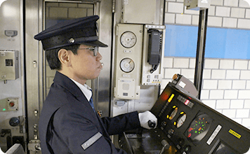 乗務開始の様子