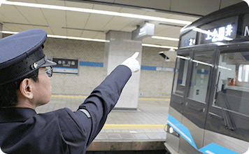 乗務の準備の様子