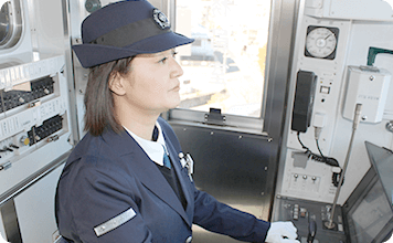 乗務の準備の様子