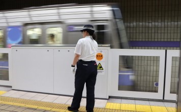各駅の状況確認・見回りの様子