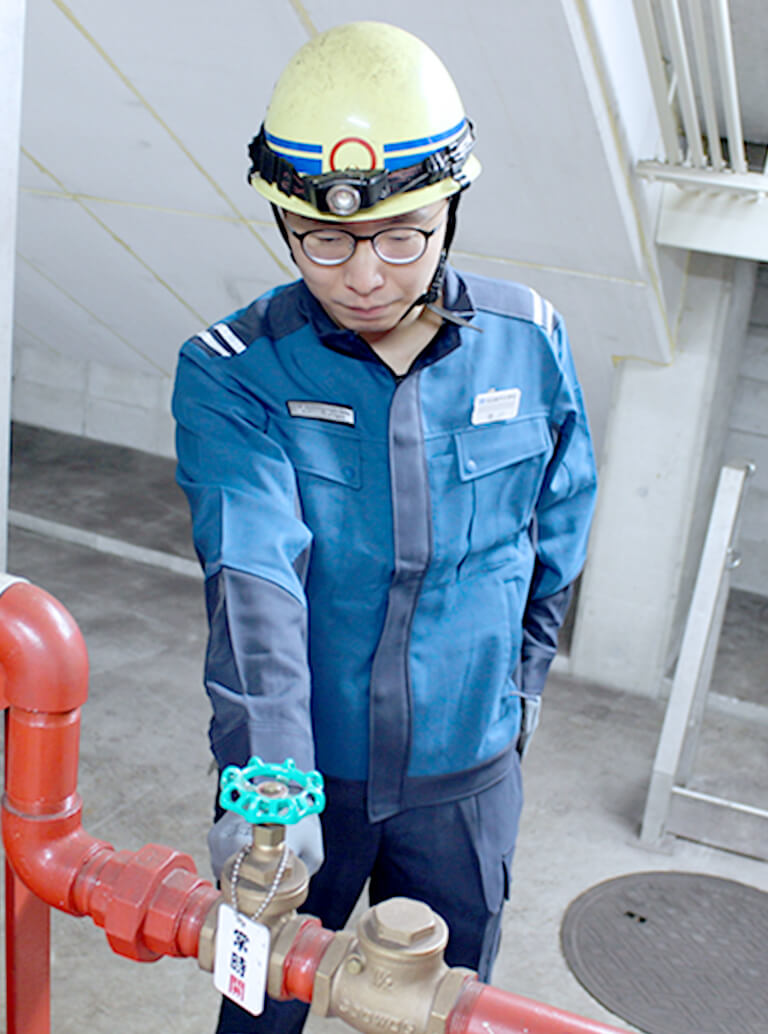 技術員(施設事務所)の写真、仕事と私生活の両立(ワークライフバランス)