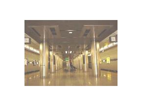 ナゴヤドーム前矢田駅天井のファンコイルユニットの写真