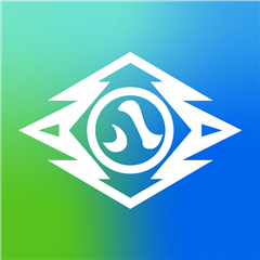 色見本。水色・青・黄緑のグラデーション。