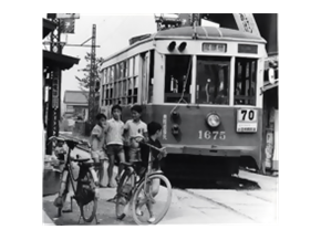 昭和43年頃　荒子電停付近