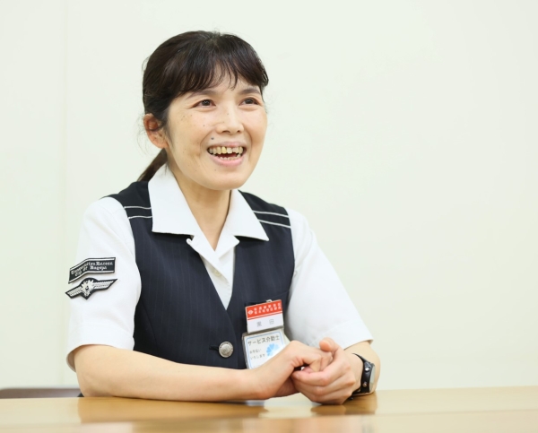 インタビューの様子