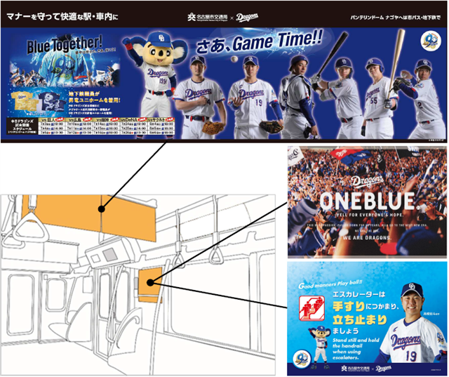 「ドラゴンズ列車」デザインイメージ